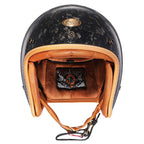 Low-Profile Retro Motorcycle Helmet, Open-Face Vintage Style, DOT & ECE Approved