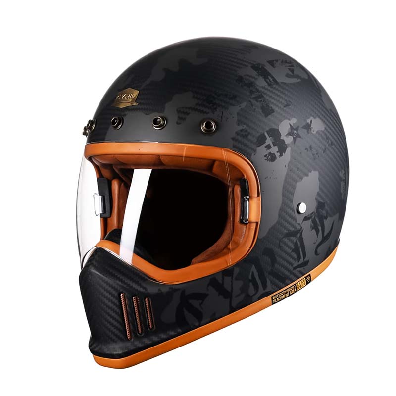 Motorcycle Helmet Carbon Fiber For Riders Full Face DOT ECE Approved | Fioriscas