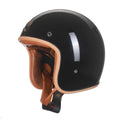 Low-Profile Retro Motorcycle Helmet, Open-Face Vintage Style, DOT & ECE Approved