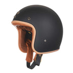 Low-Profile Retro Motorcycle Helmet, Open-Face Vintage Style, DOT & ECE Approved