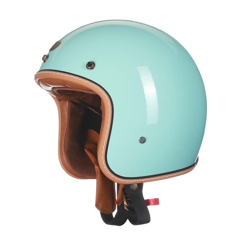Low-Profile Retro Motorcycle Helmet, Open-Face Vintage Style, DOT & ECE Approved