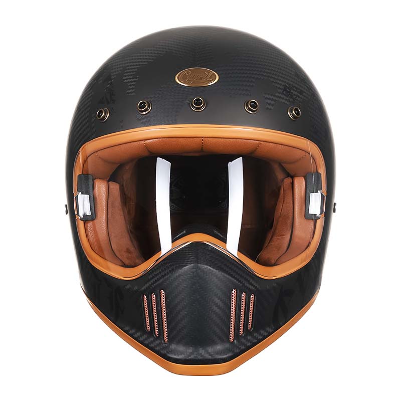 Motorcycle Helmet Carbon Fiber For Riders Full Face DOT ECE Approved | Fioriscas