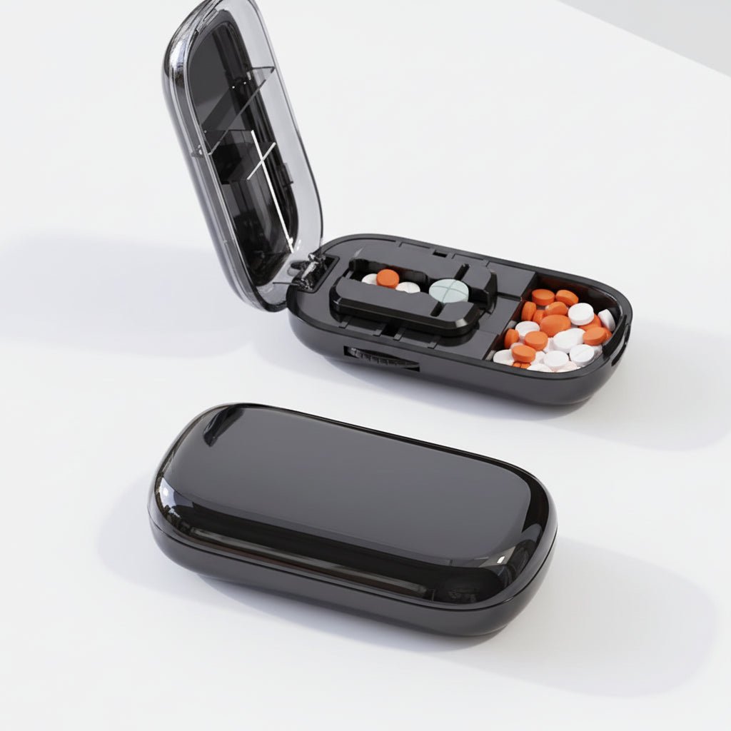 Safe Pill Cutter with Invisible Storage Box - Fioriscas