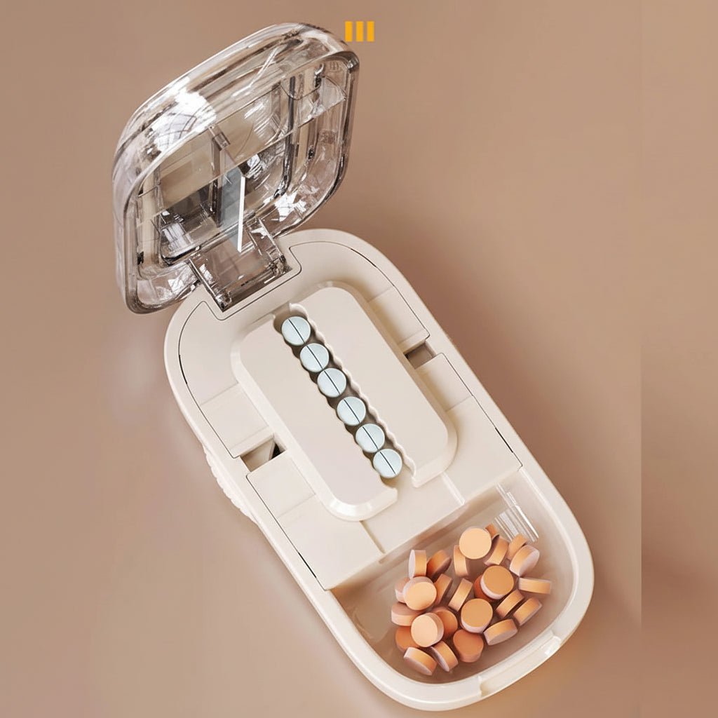 Safe Pill Cutter with Invisible Storage Box - Fioriscas