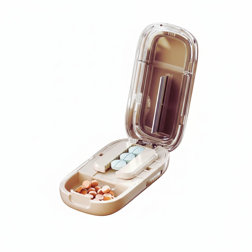 Safe Pill Cutter with Invisible Storage Box - Fioriscas