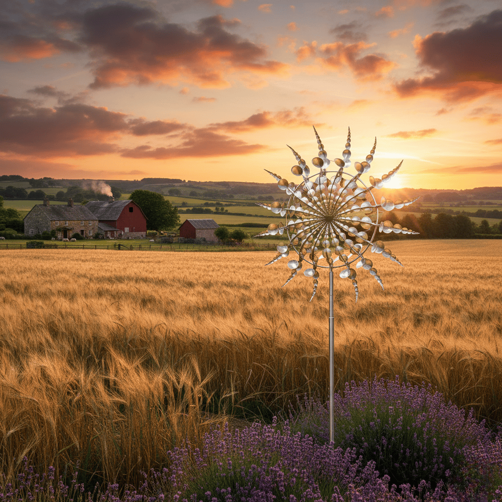 Premium wind spinner with double rotation for elegant outdoor area - Fioriscas