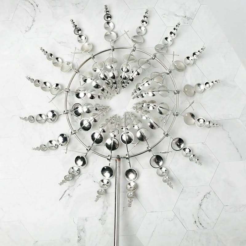 Premium wind spinner with double rotation for elegant outdoor area - Fioriscas