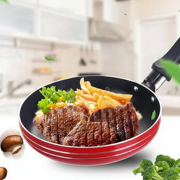 Set med ministekpannor i rostfritt stål med non-stick-beläggning för hälsosam matlagning - Fioriscas