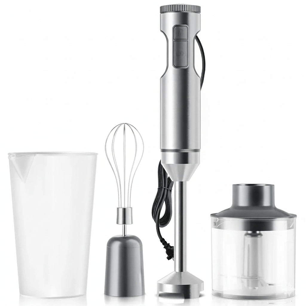 1000 W 4-in-1-Stabmixer für müheloses Arbeiten in der Küche - Fioriscas