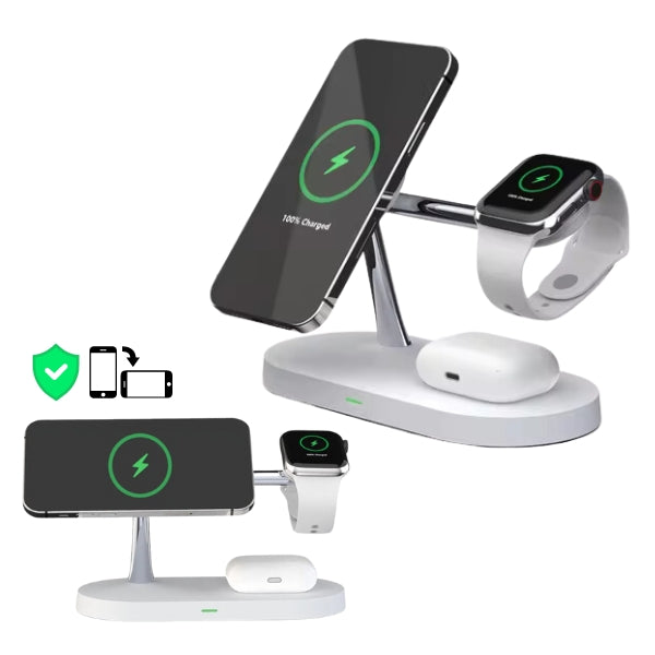 4-In-1 Wireless Charger QuattroCharge, MagSafe For iPhone & Watch