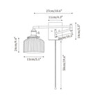 Artistieke Walnoot Messing Wandlamp Verstelbare Arm Vintage | Fioriscas
