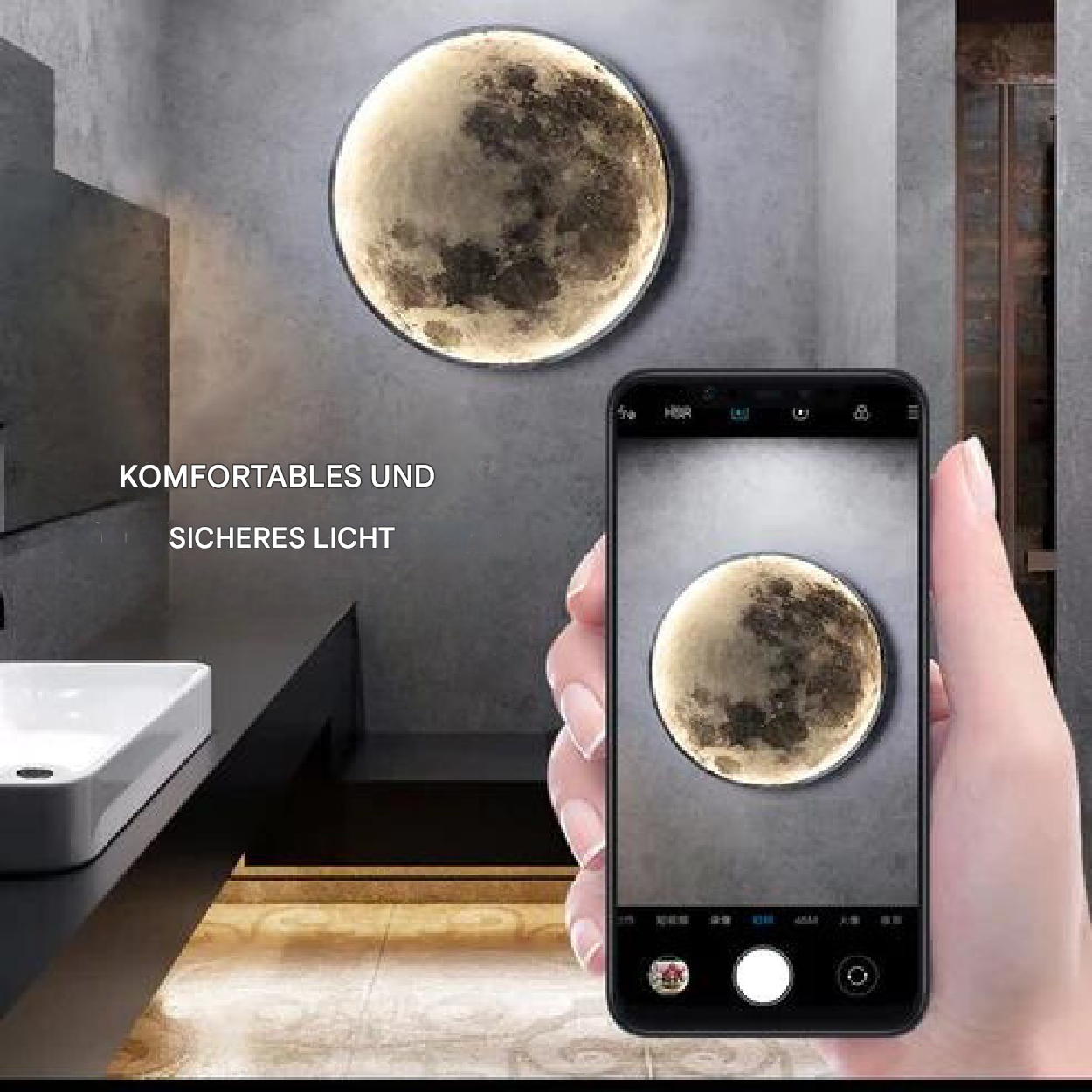 Noctara Dimmable Moon Lamp with Adjustable Ambient Lighting