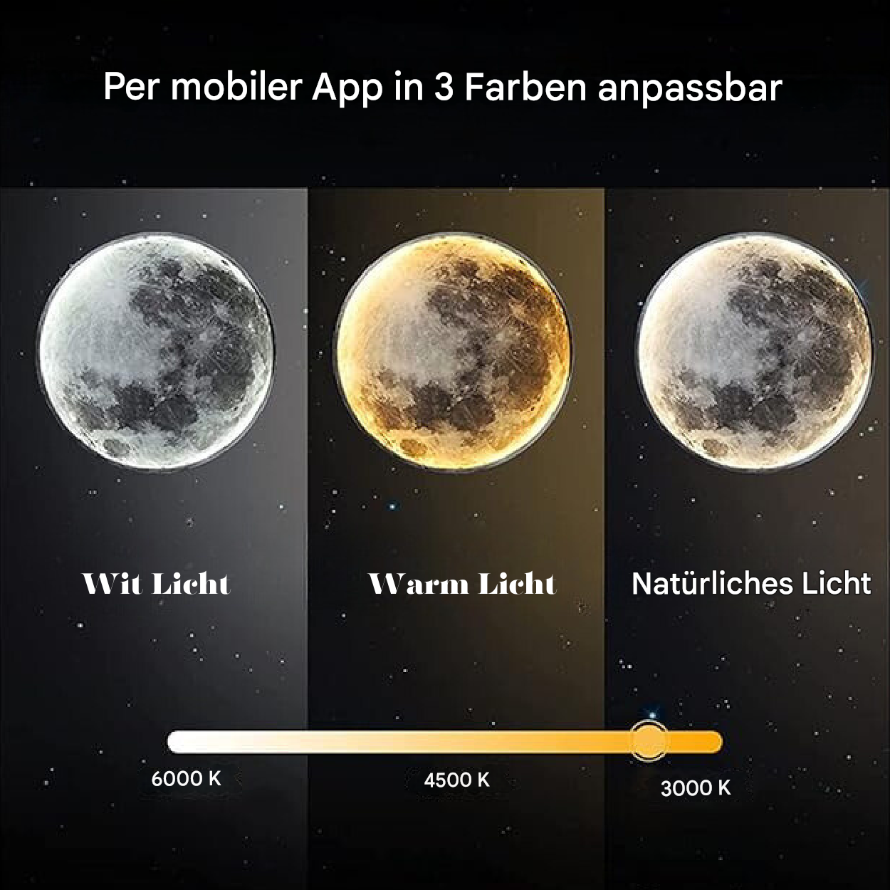 Noctara Dimmable Moon Lamp with Adjustable Ambient Lighting