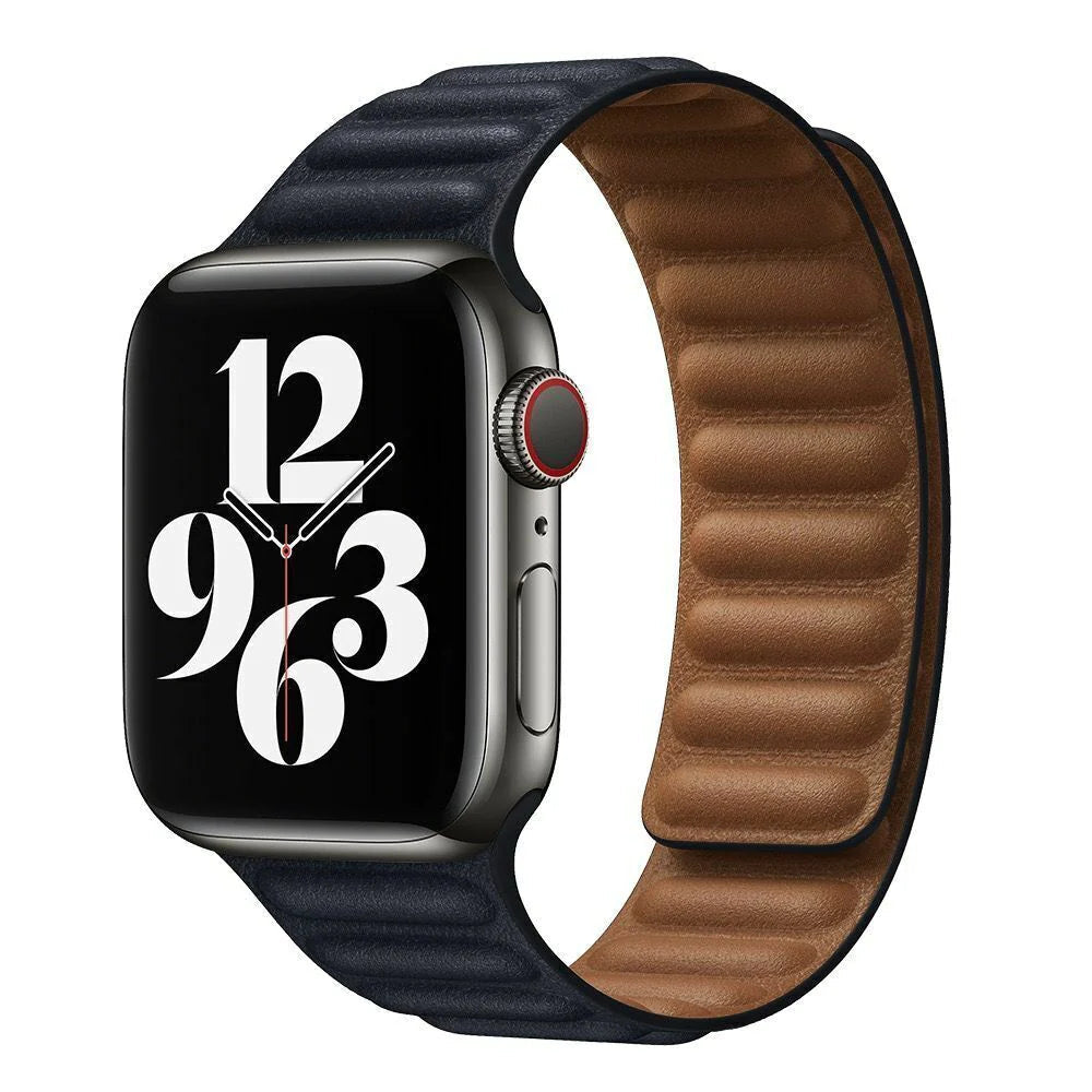 Apple Watch Leather Link Band, Kerrin Magnetic Closure Strap