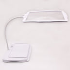 Full-Page Magnifying Floor Lamp With 3x LED Lens And Gooseneck Arm