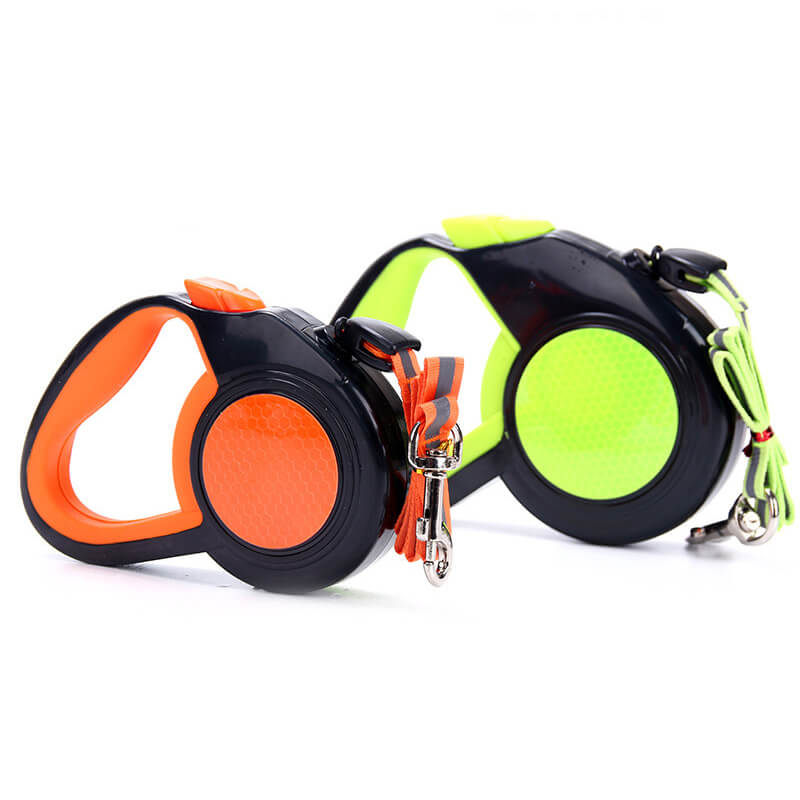 NovaStride ausziehbare Hundeleine mit reflektierendem Neondesign