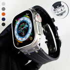 Novara Silicone Apple Watch Band With Titanium Adapter & Butterfly Clasp