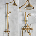 Marlen In-Wall Shower System, Antique Brass Finish, Thermostatic Valve
