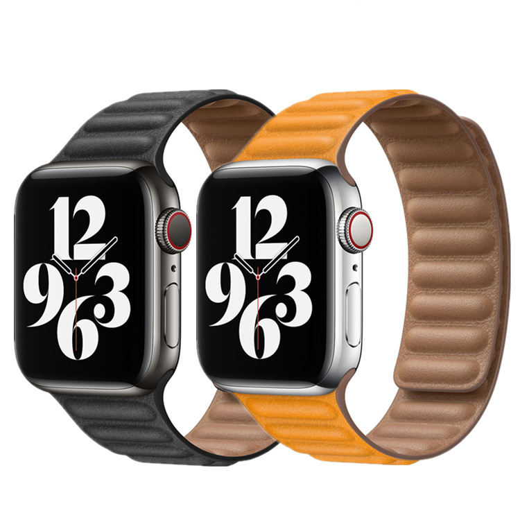 Apple Watch Leather Link Band, Kerrin Magnetic Closure Strap
