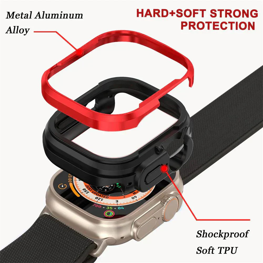 Apple Watch Case, Nexera Aluminum Alloy Shell With TPU Inlay