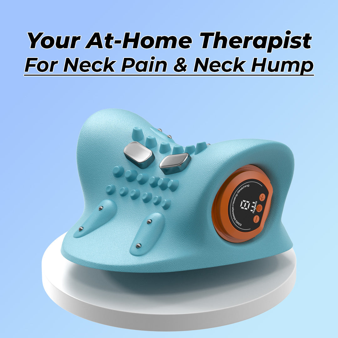 4-in-1 Neck Massager With Heat, EMS, And Stretch Support