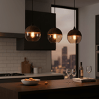 Lampada da soffitto in legno minimalista per interni moderni - Fioriscas