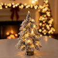 霜のような雪の効果が楽しめる45cm LEDクリスマスツリー - Fioriscas