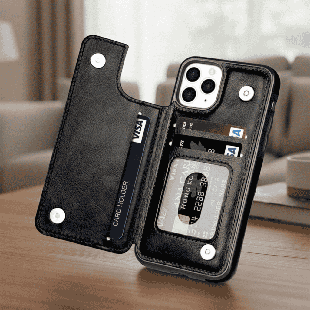 Elegant smartphone case with card slots - Fioriscas