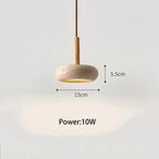 Suspension LED en pierre travertin pour les espaces de vie modernes | Fioriscas