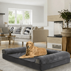 Cuccia ortopedica per cani in memory foam con copertura idrorepellente e comfort morbido - Fioriscas