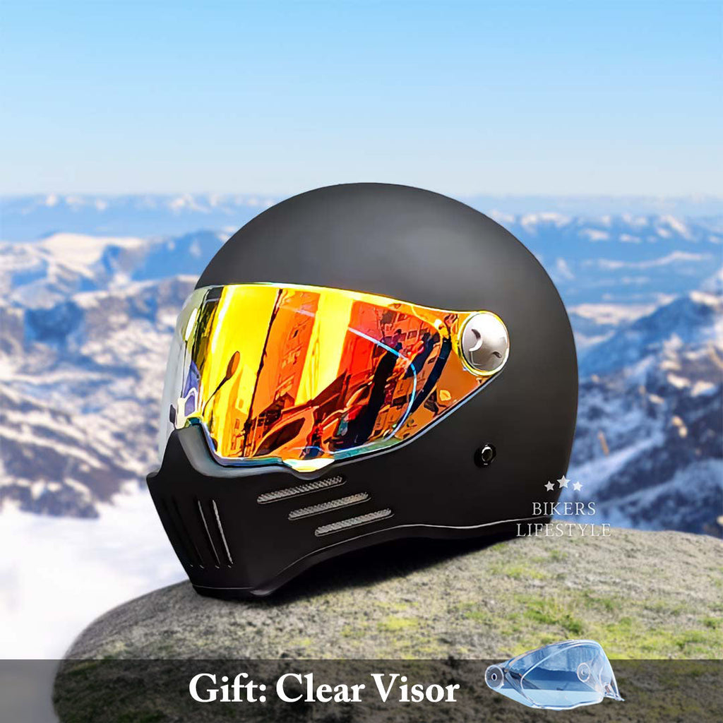 Bikerslifestyle For Riders Full Face Helmet DOT ECE Certified | Fioriscas
