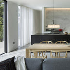 Pendellampe hvid stof tromme sort | Fioriscas