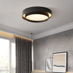 Arux Nordic Art Deco Circular Flush Mount Ceiling Light - Neutralighting