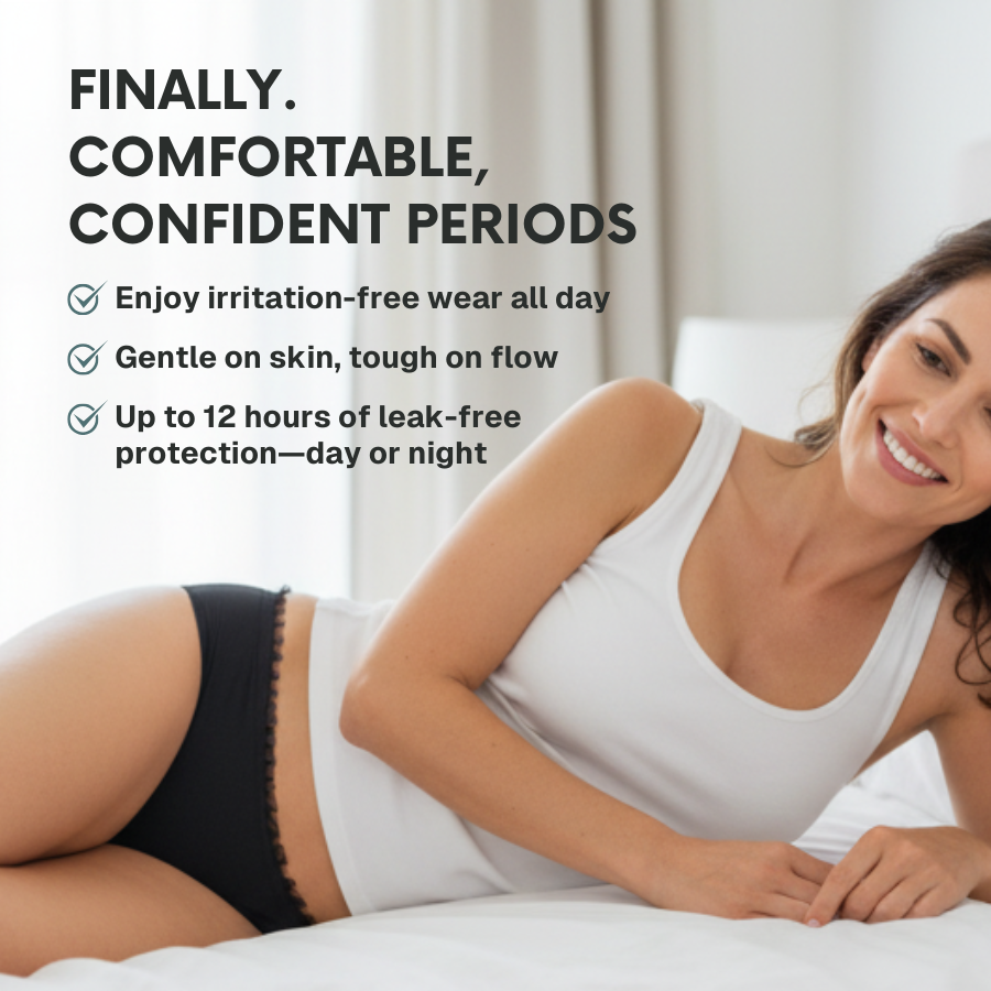 Chiloți pentru flux menstrual abundent, ofertă BOGO, pentru utilizare zilnică de către femei | Fioriscas