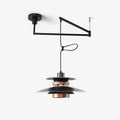 Solva hanglamp met draaibare pendels, Scandinavische stijl, ontwerp met vier kappen