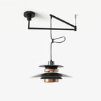 Solva hanglamp met draaibare pendels, Scandinavische stijl, ontwerp met vier kappen