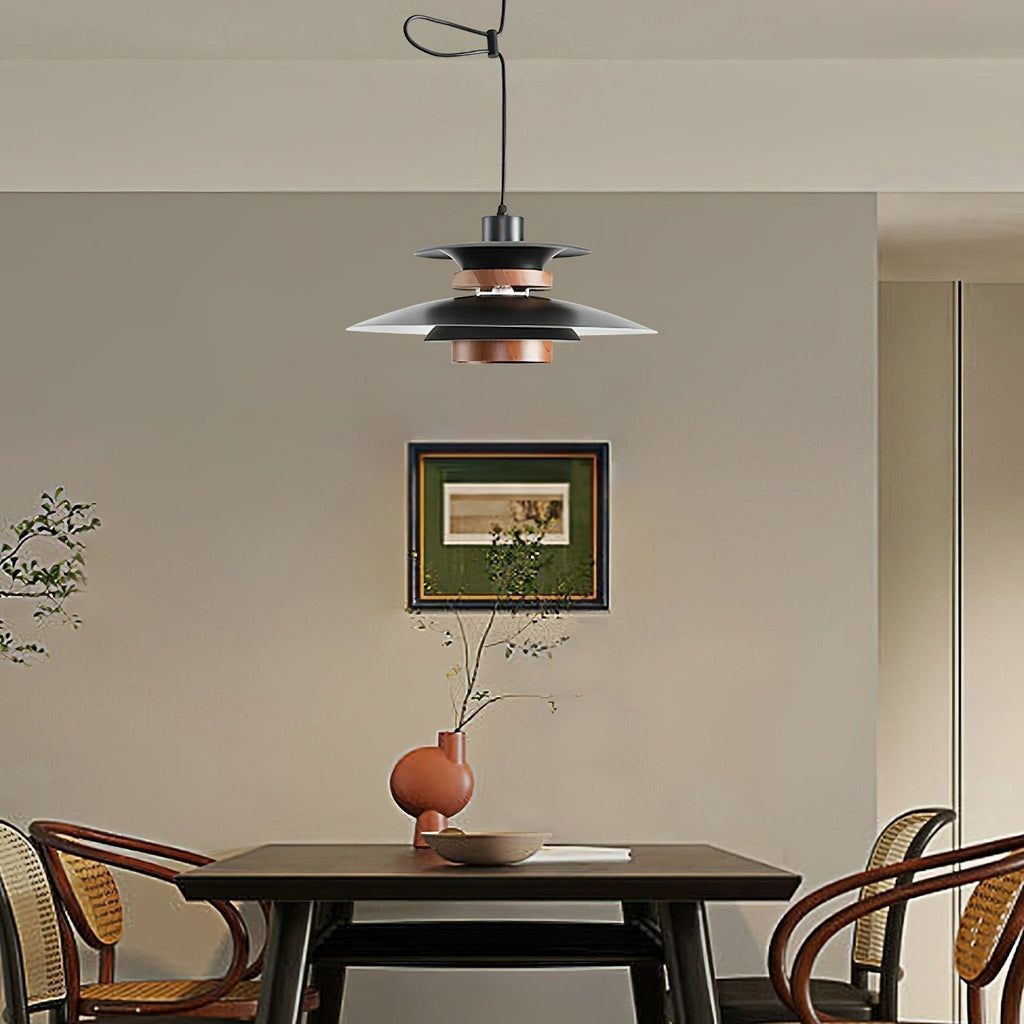 Solva hanglamp met draaibare pendels, Scandinavische stijl, ontwerp met vier kappen