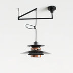 Solva hanglamp met draaibare pendels, Scandinavische stijl, ontwerp met vier kappen