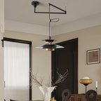 Solva hanglamp met draaibare pendels, Scandinavische stijl, ontwerp met vier kappen