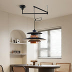 Solva hanglamp met draaibare pendels, Scandinavische stijl, ontwerp met vier kappen