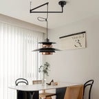 Solva hanglamp met draaibare pendels, Scandinavische stijl, ontwerp met vier kappen