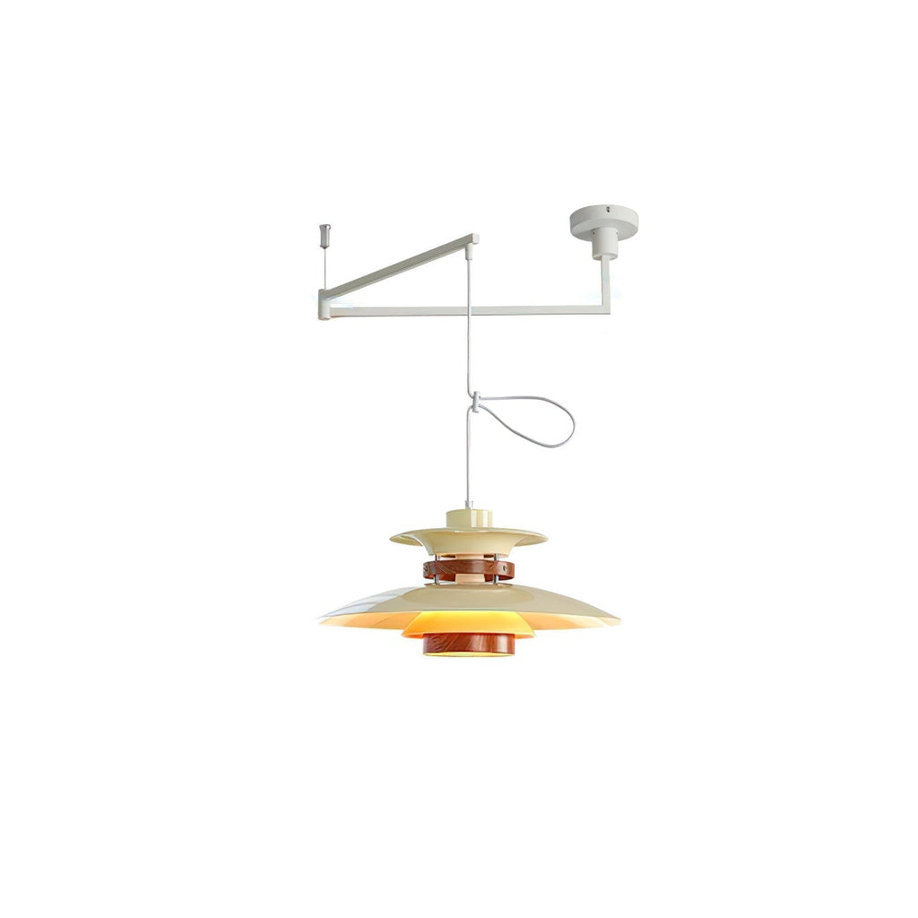 Solva hanglamp met draaibare pendels, Scandinavische stijl, ontwerp met vier kappen