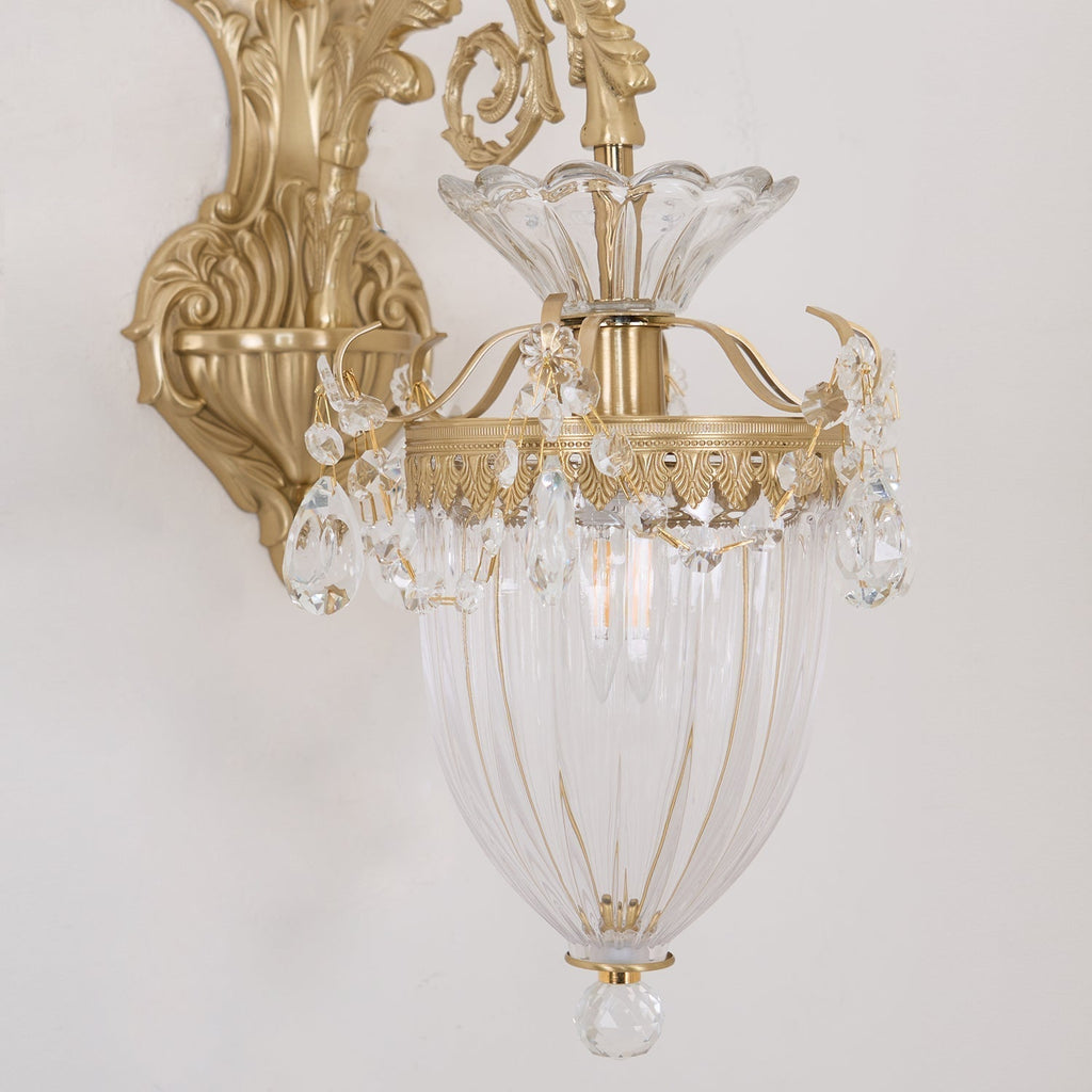 Elosia Gouden Dubbele Wandlamp | Fioriscas
