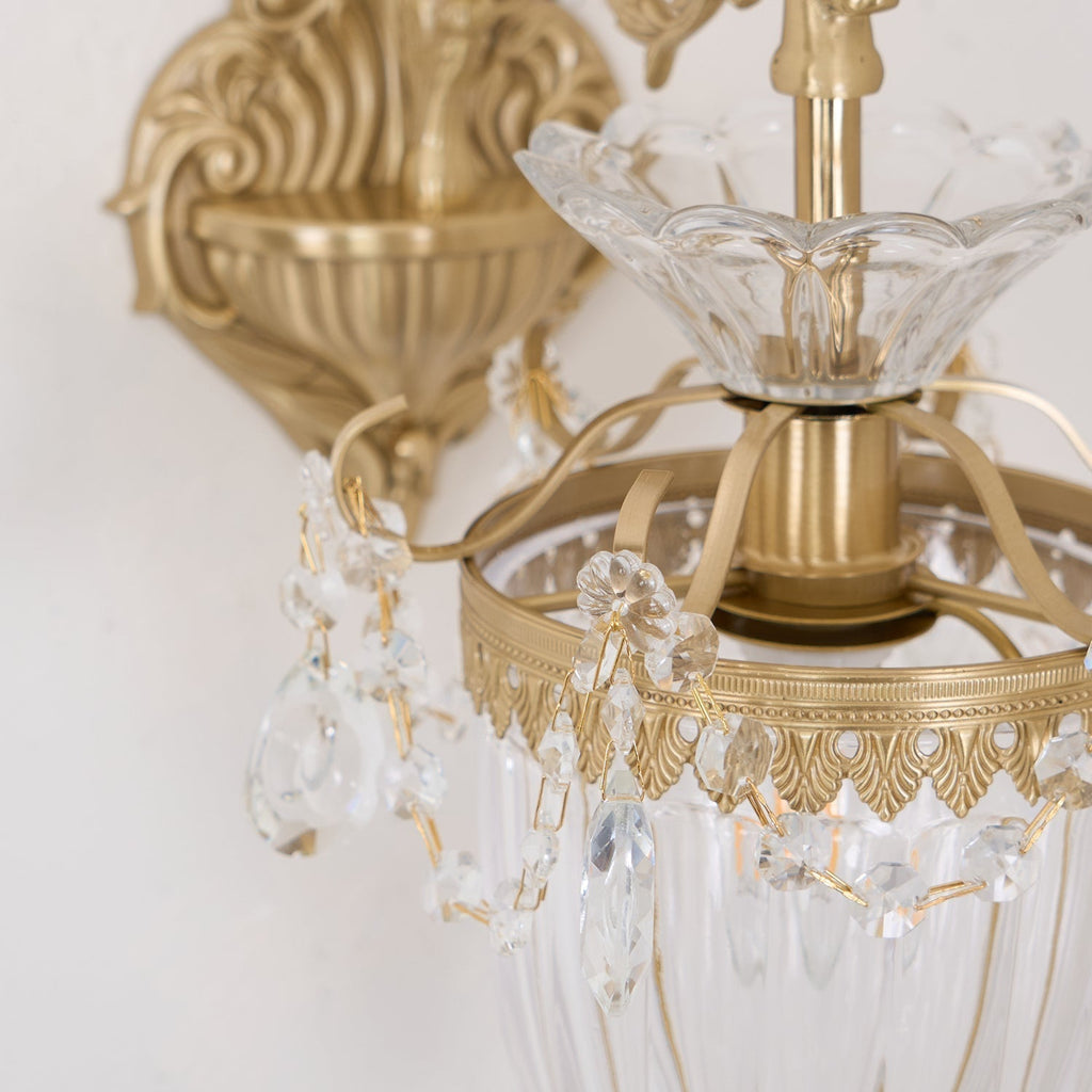 Elosia Gouden Dubbele Wandlamp | Fioriscas