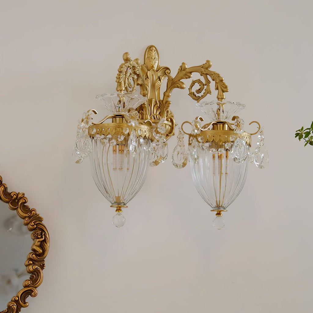 Elosia Gouden Dubbele Wandlamp | Fioriscas