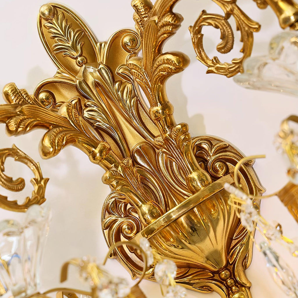 Elosia Gouden Dubbele Wandlamp | Fioriscas