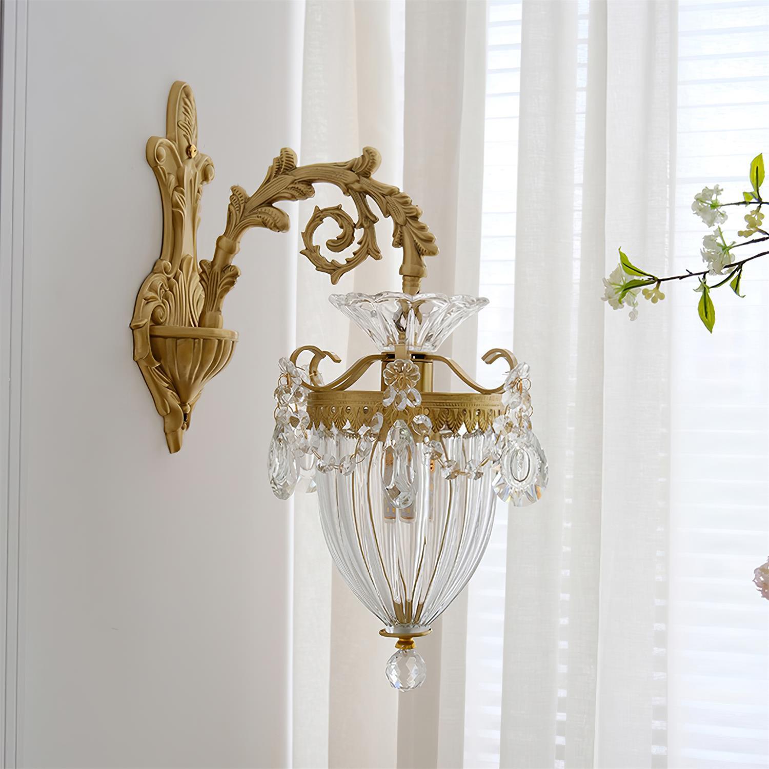 Elosia Gouden Dubbele Wandlamp | Fioriscas