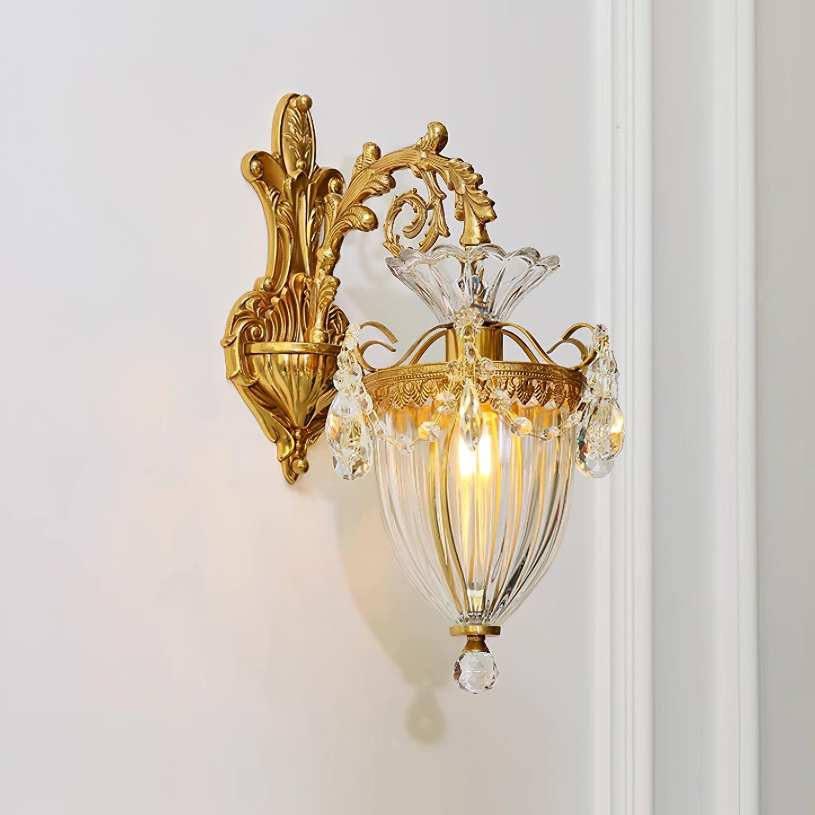 Elosia Gouden Dubbele Wandlamp | Fioriscas