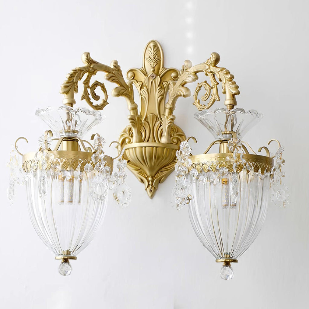Elosia Gouden Dubbele Wandlamp | Fioriscas