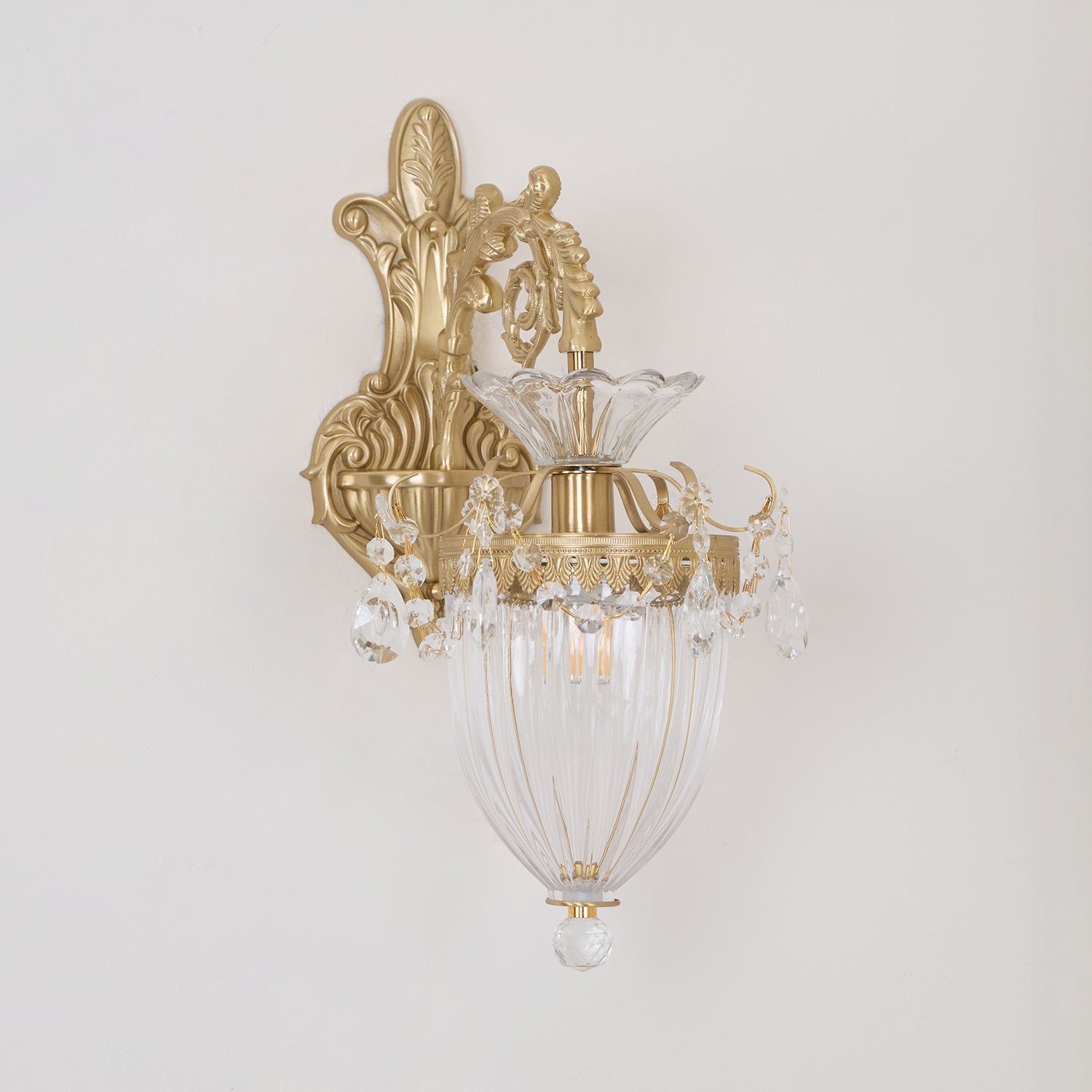 Elosia Gouden Dubbele Wandlamp | Fioriscas